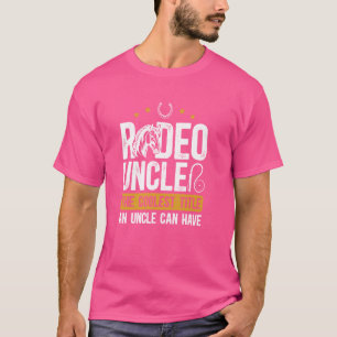 T-shirt Rodeo Uncle Coolest Titre Oncle D'Un Rodéo Rider U