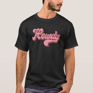 T-shirt Rodéo vintage Pink Howdy Pays occidental Sud