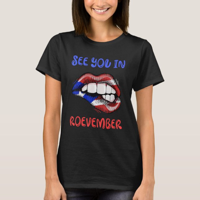 T-shirt Roevember US Flag Lips femmes (Devant)