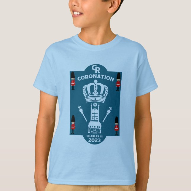 T-shirt Roi Charles III Coronation Street (Devant)
