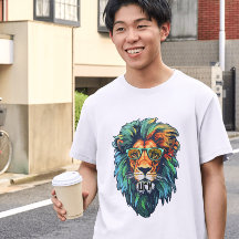 Roi Cool – Lion Coloré avec Lunettes de Soleil Des