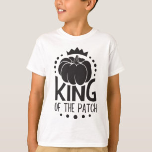 T-shirt Roi Cool noir et blanc du Patch Kid's