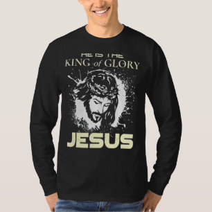 T-shirt Roi De Gloire Jésus Christ Roi Du Ciel Graphique