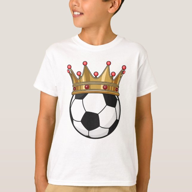 T-shirt Roi de la Couronne de football (Devant)