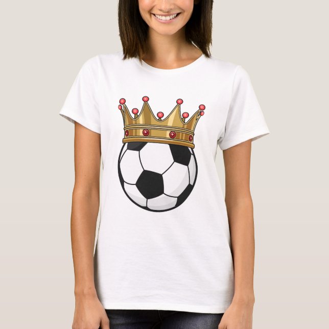 T-shirt Roi de la Couronne de football (Devant)