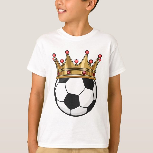T-shirt Roi de la Couronne de football (Devant)
