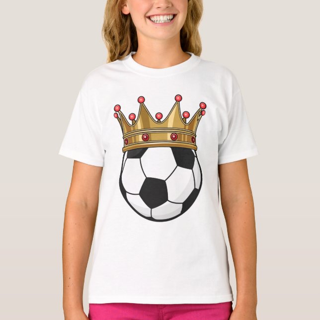 T-shirt Roi de la Couronne de football (Devant)