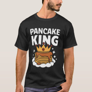 T-shirt Roi de la crêpe Amateur de petit-déjeuner drôle Fo