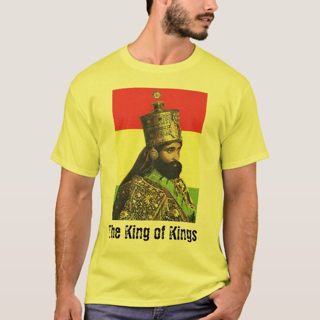 T-shirt roi de l'Ethiopie, roi des rois (Devant)