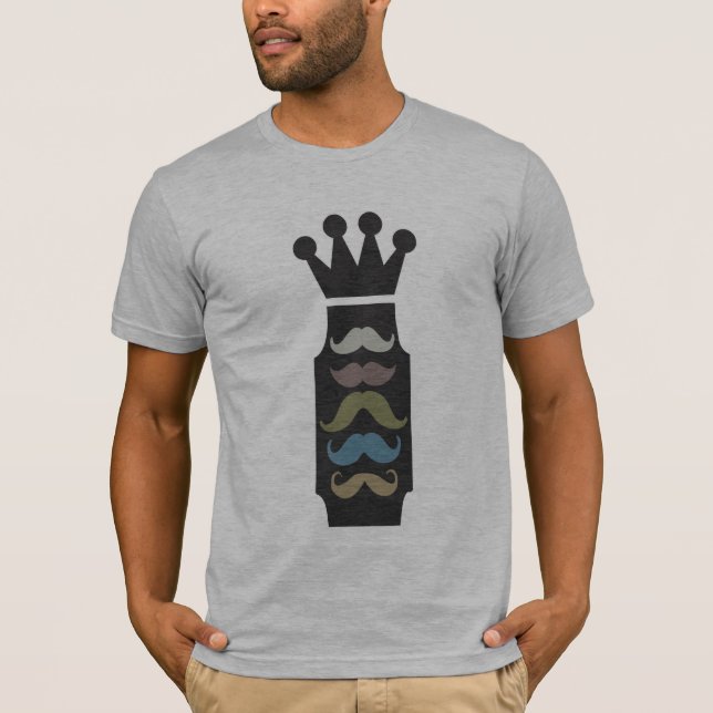 T-shirt Roi de moustache (Devant)