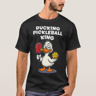 T-shirt Roi de Pickleball Canard Drôle
