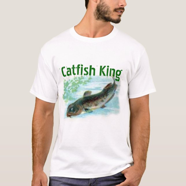 T-shirt roi de poisson-chat (Devant)