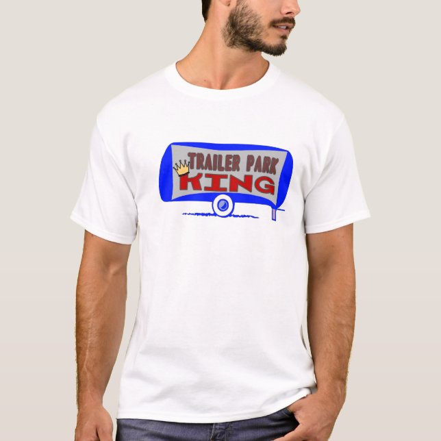T-shirt Roi de terrain de caravaning (Devant)