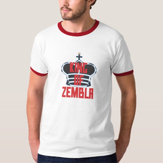 T-shirt Roi de Zembla (noir rouge) (Devant)