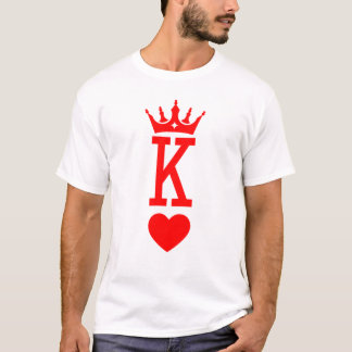T-shirt Roi des Coeurs Costume d'Halloween Queen Couple