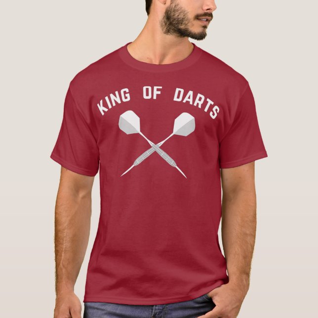 T-shirt Roi des fléchettes sport jeu fléchettes (Devant)