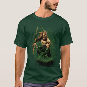 T-shirt Roi des Océans Guerrier Trident Art Dynamique de B