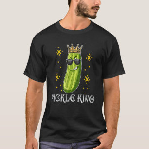 T-shirt Roi des Pickles Végétalien Drôle Concombre Légumes