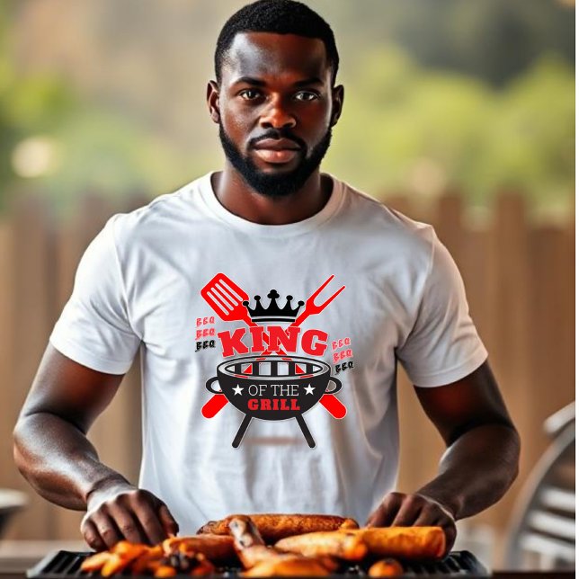 T-shirt Roi du Grill - BBQ (Créateur téléchargé)