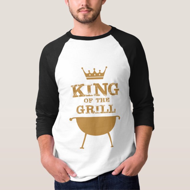 T-shirt Roi Du Grill, Or (Devant)