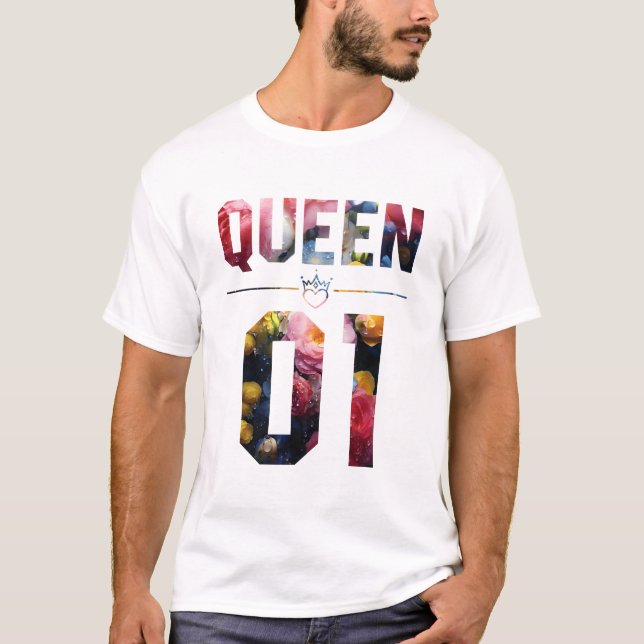 T-shirt Roi et reine des fleurs 01 (Devant)