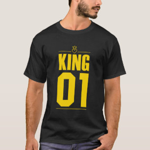 T-shirt Roi et reine jaune 01