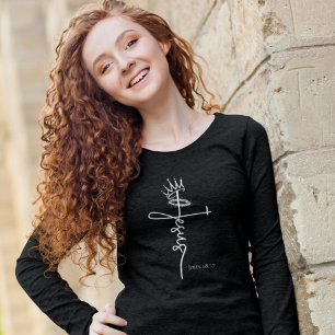 T-shirt ROI JÉSUS Danseuse des femmes chrétiennes