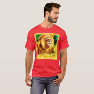 T-shirt Roi Lion Dans La Forêt. Commandez dès maintenant 