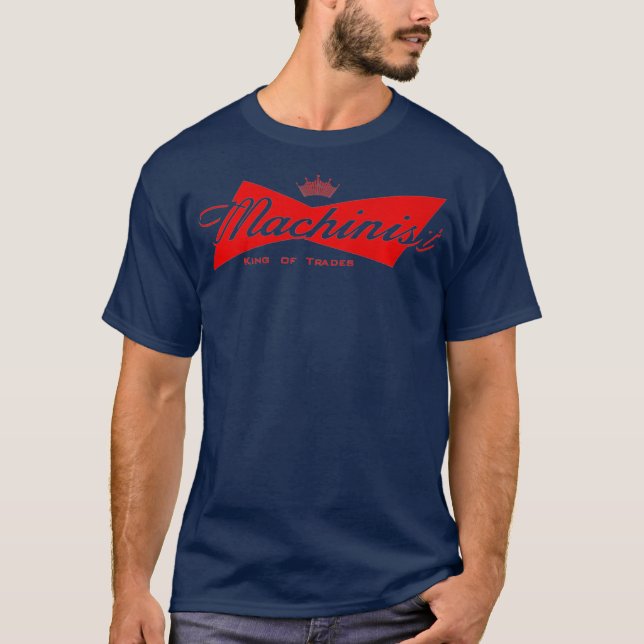 T-shirt Roi Machiniste des métiers Funny Machinist Premium (Devant)