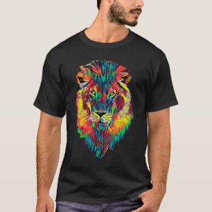 T-shirt Roi Mature de patron de portrait de tête de visage
