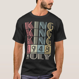 T-shirt Roi né en JUILLET 1948