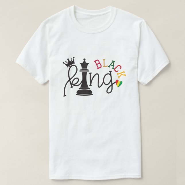 T-shirt Roi Noir - Chemise T du Mois de l'Histoire Noire (Design devant)