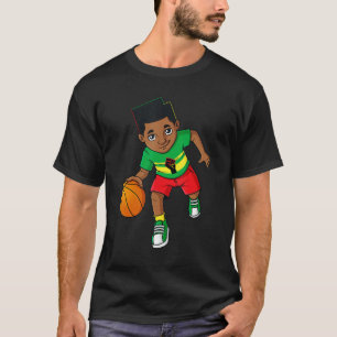 T-shirt Roi Noir Déchirer Un Basket Basket Garçons Brown d