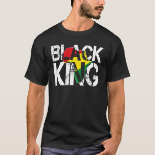 T-shirt Roi Noir Pour Les Garçons Hommes Histoire Mois Afr