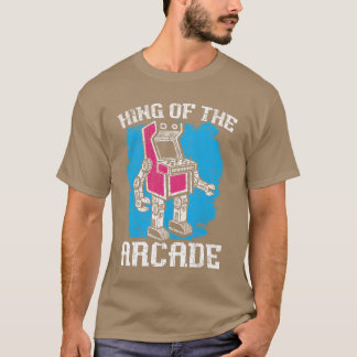 T-shirt Roi Ofhe Arcade Gaming Video Game Joueur Gamer gi