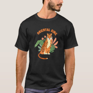 T-shirt Roi Oriental Félin Prédateur Roi Tigre Sibérien Ti