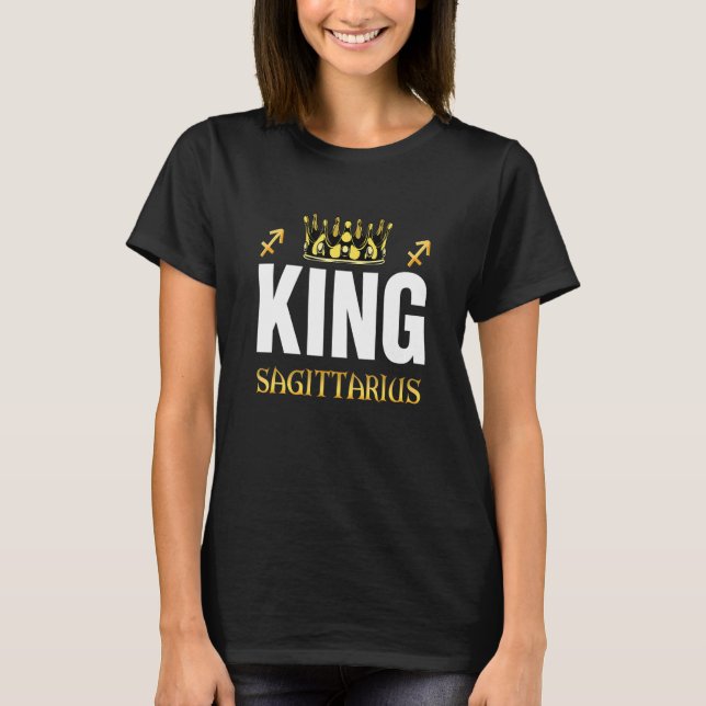 T-shirt Roi Sagittaire Anniversaire Signes du zodiaque Sag (Devant)