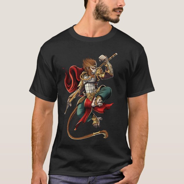 T-shirt Roi singe chinois Sun Wukong (Devant)