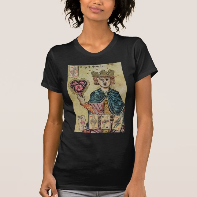 T-shirt Roi vintage des coeurs (Devant)