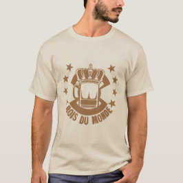 T-shirt rois du monde biere couronne alcool humour