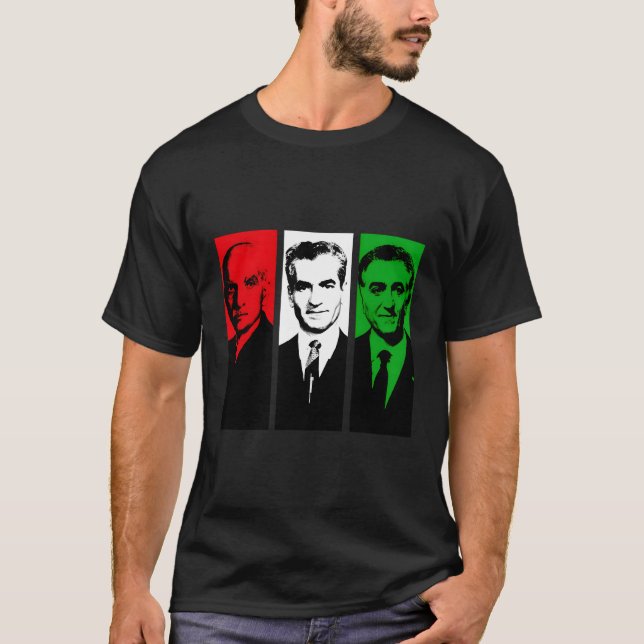 T-shirt Rois Pahlavi D'Iran (Devant)