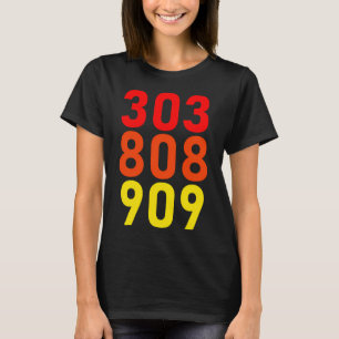 T-shirt Roland TB-303 TR-808 TR-909 rythmes classiques
