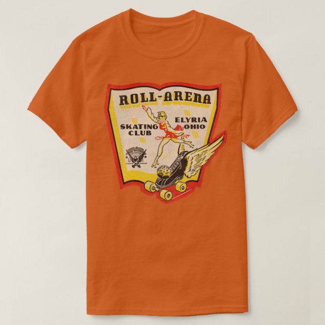 T-shirt RollArena Roller Rink Club de patinage pour défici (Design devant)
