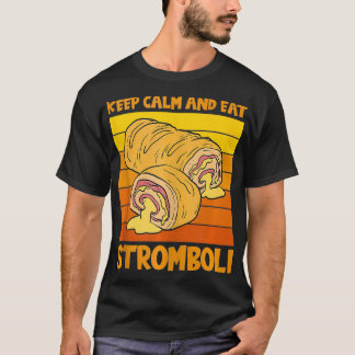 T-shirt Rollé Pizza Lover Street Gardez Le Calme Et Mangez