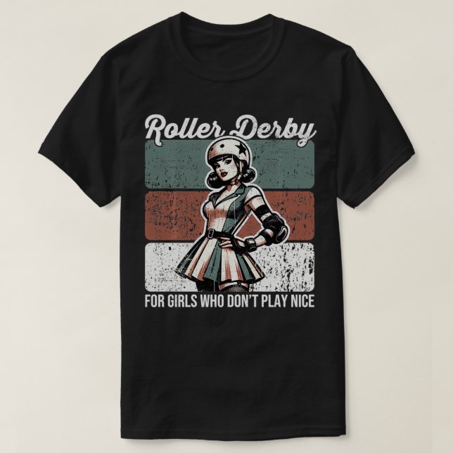 T-shirt Roller Derby Girls Roller Derby (Design devant)