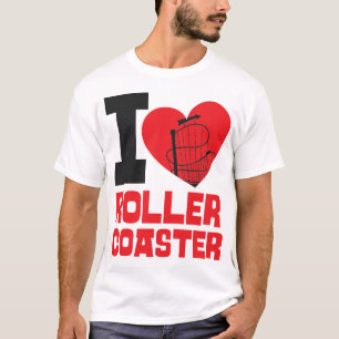 T-shirt Roller Dessous de verre Parc d'attractions I Love 
