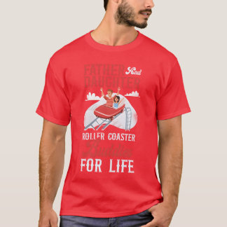 T-shirt Roller Dessous de verre père père fille vintage