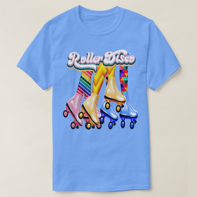 T-shirt Roller Disco Skater Rollerskating Rollersk (Design devant)