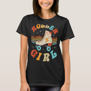 T-shirt Roller Girl Skater Retro les années 70 80s Vintage