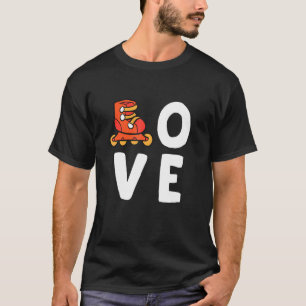 T-shirt Roller Skates Love Inline Skating Roller Skate